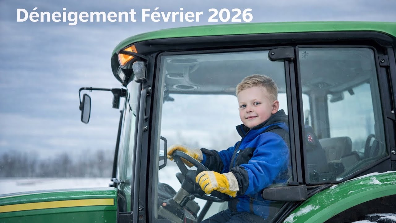 Déneigement Février 2026 John Deere 6430