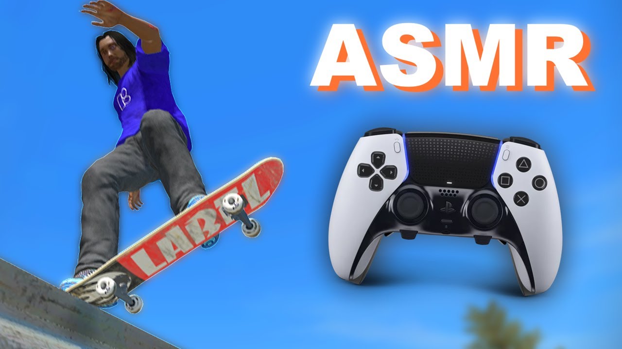 ASMR Gaming Skate 3 Controller Sounds & Whispering