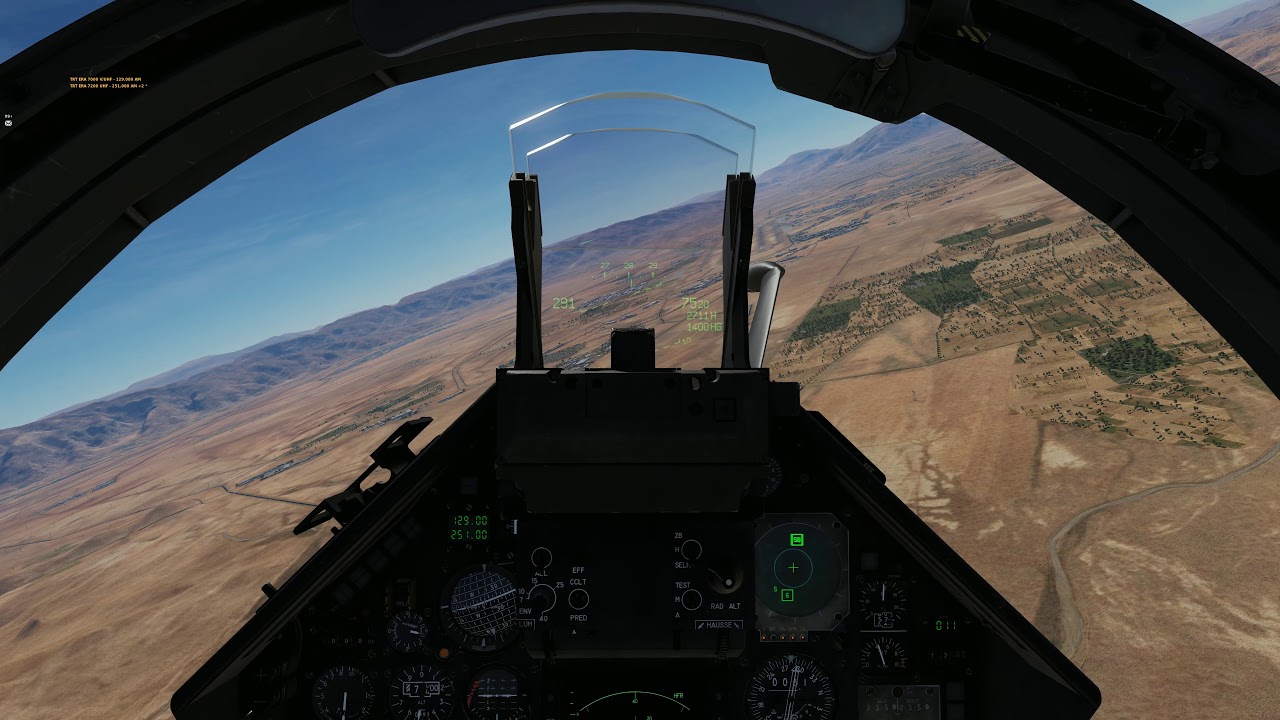 Take-off from Basra International Airport in Iraq with a French Mirage 2000-C.