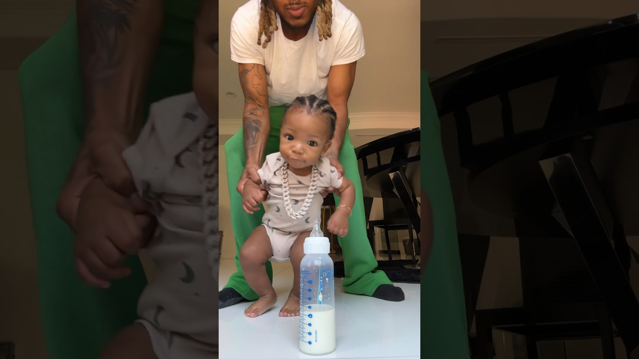 Halo had to bless the bottle 😭❤️🍼#ddg #hallebailey #halo