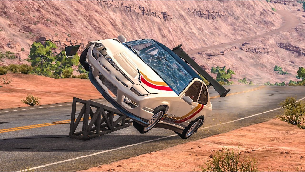 HIGH SPEED ROLLOVER CRASHES #6 - BeamNG Drive