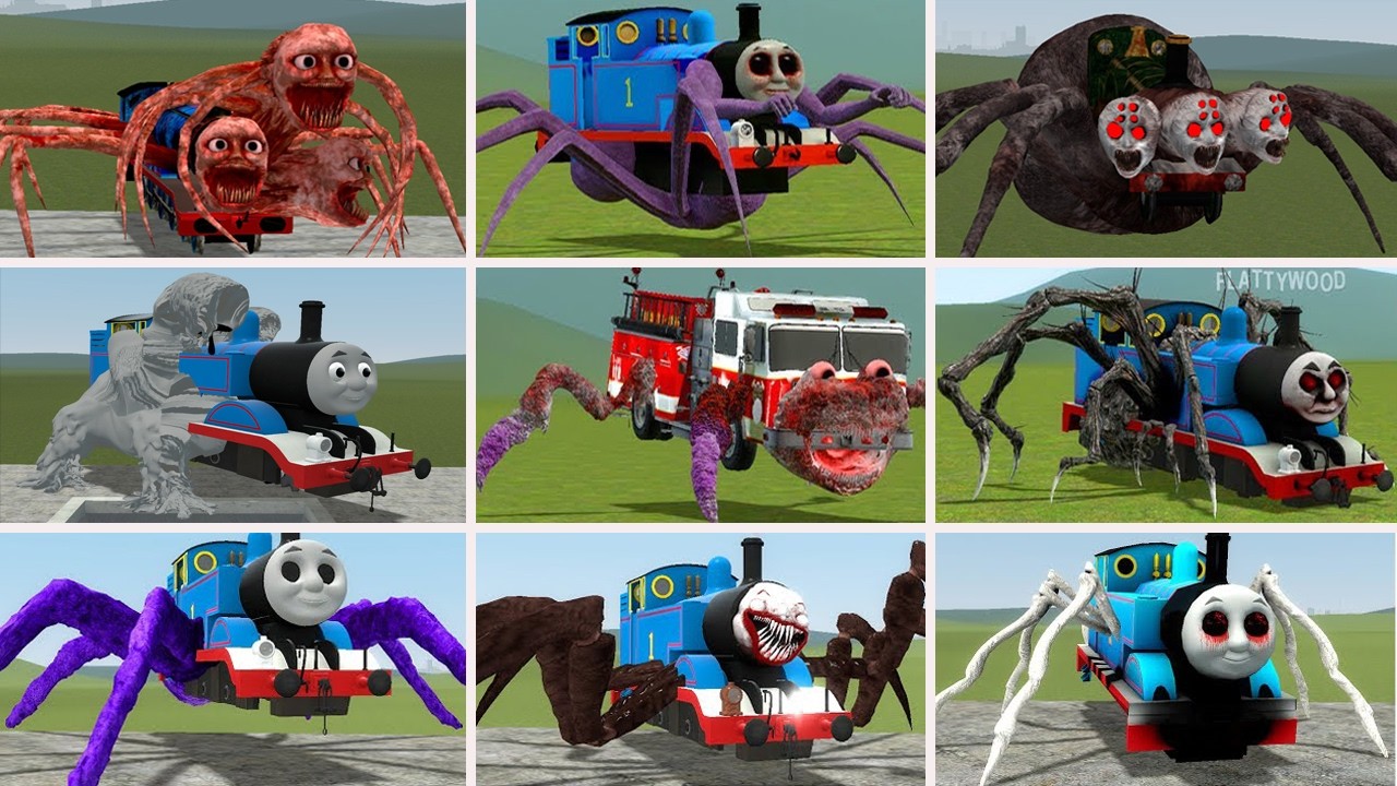 NEW UPDATE: Cursed Thomas and Friends Train Monster Battle in Garry's Mod part 64