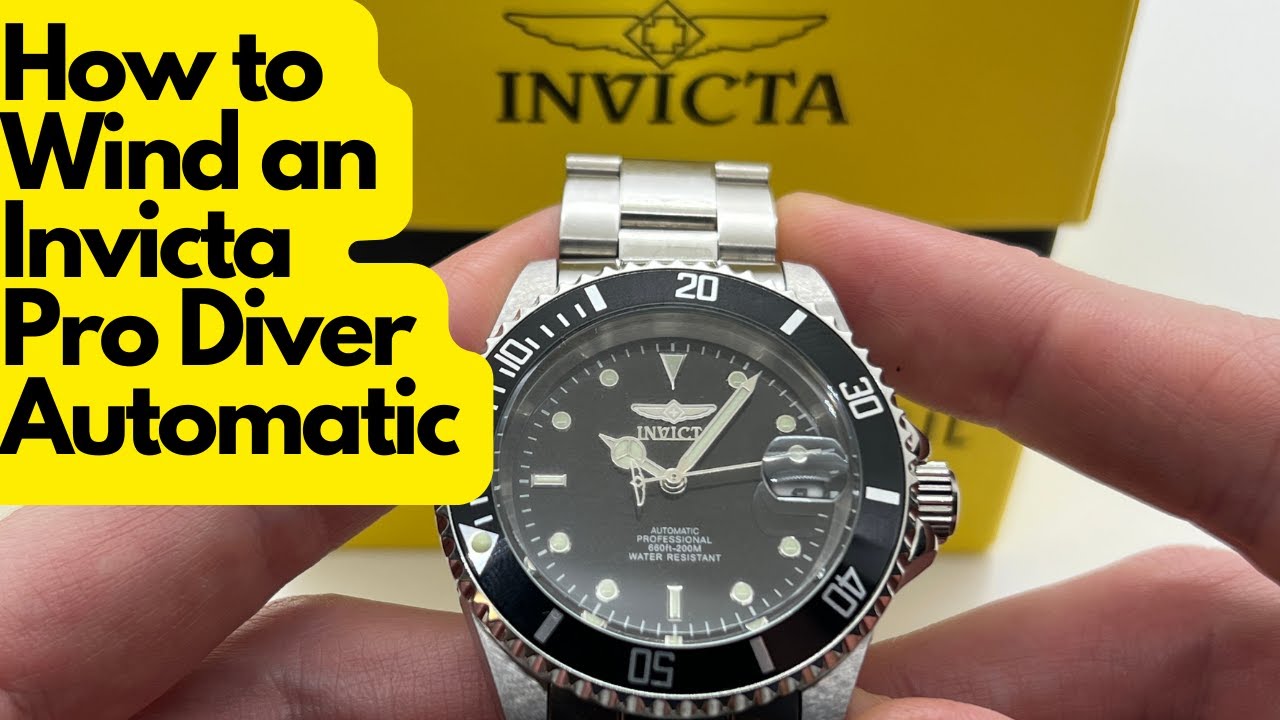 Как завести автоматические часы Invicta 8926OB Pro Diver с механизмом Seiko NH35