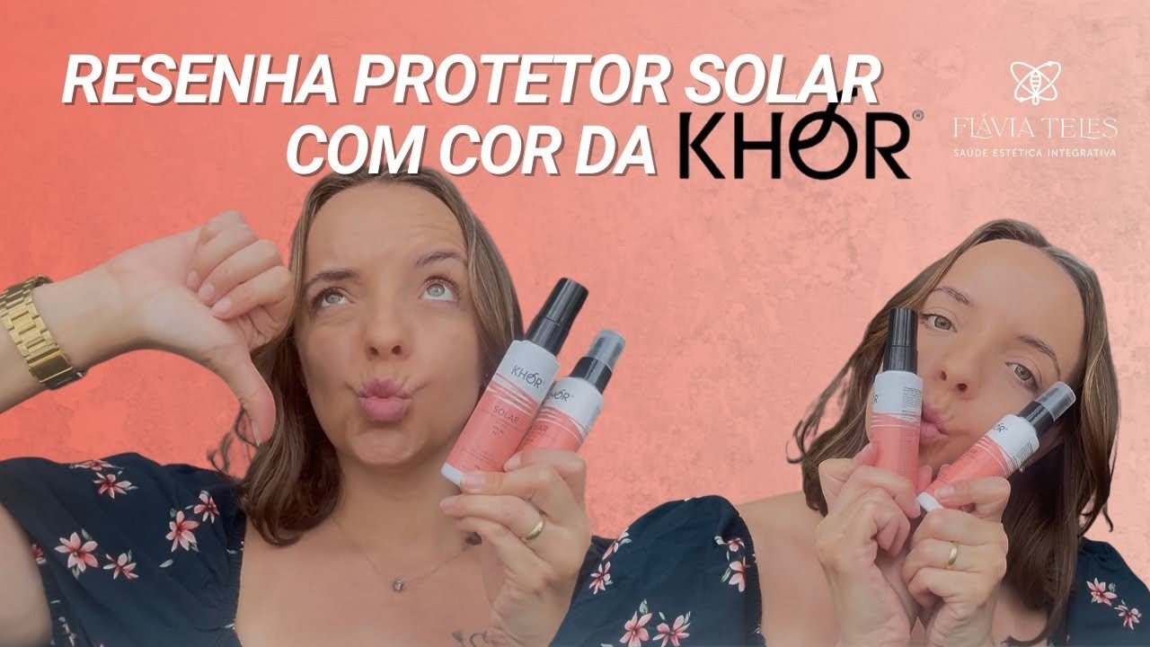 Volteiii, com a resenha e teste na DermaScan do Protetor solar com cor da Khor