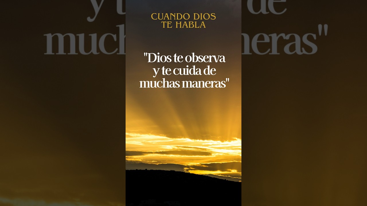 Cuando DIOS te Habla: DIOS te OBSERVA y te CUIDA | #shorts #amor #fe #dios #biblia #paz #salmos&nbsp;