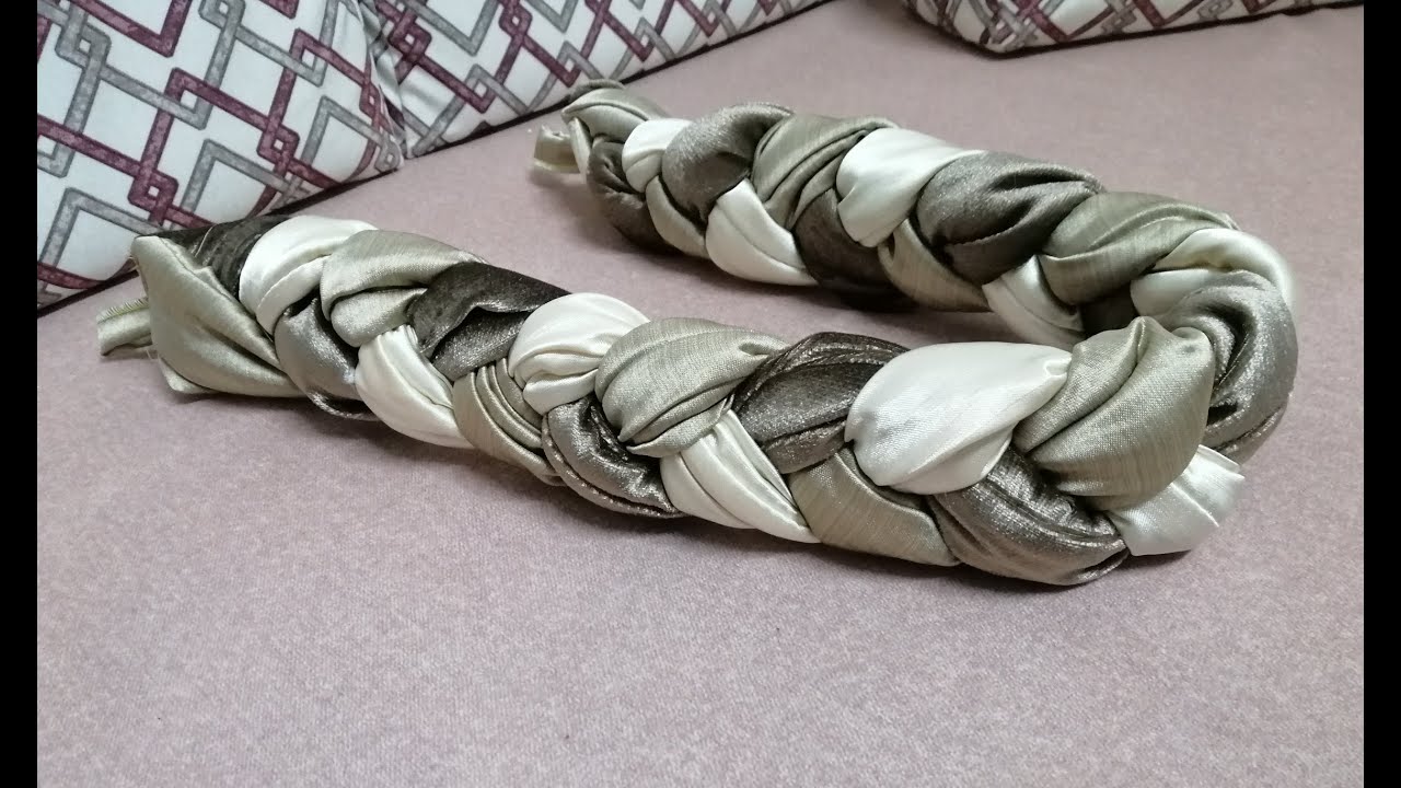كيفية عمل رباط ستارة  او حامل ستارة  مضفرة  embrasse