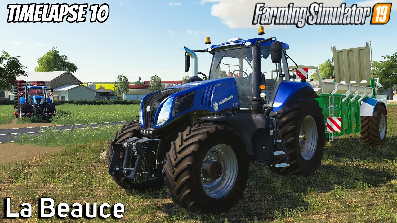 Spreading Manure and seeding alfalfa | Animals in La Beauce | Timelapse #10 |Farming Simulator 19