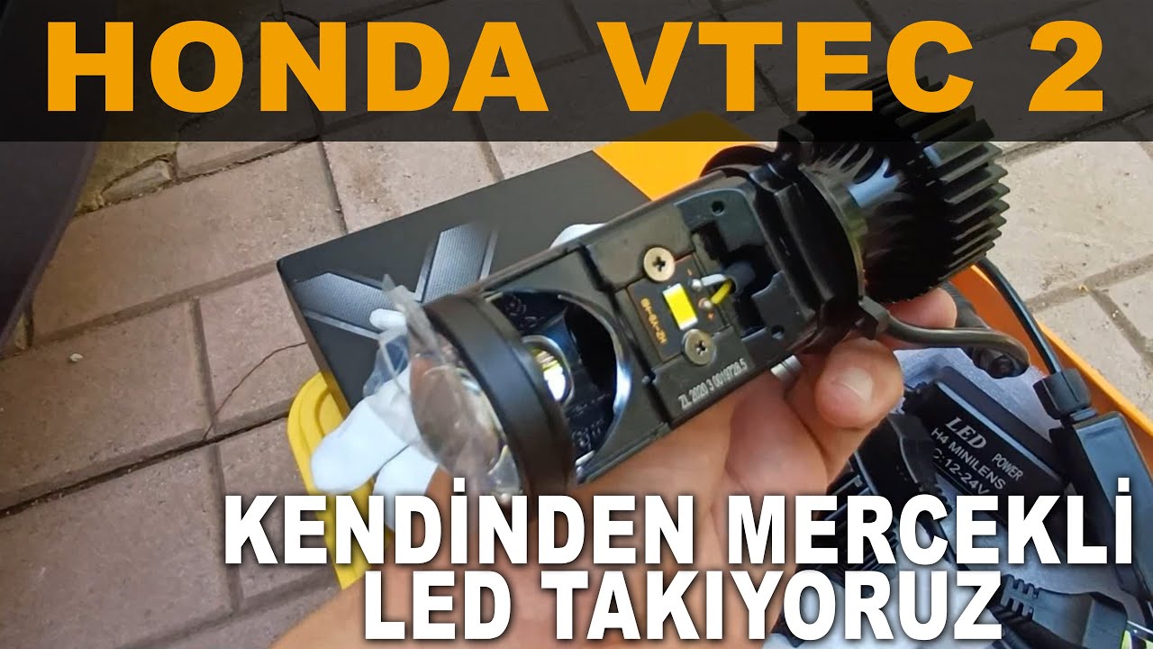 HONDA VTEC2 H4 KENDİNDEN MERCEKLİ LED
