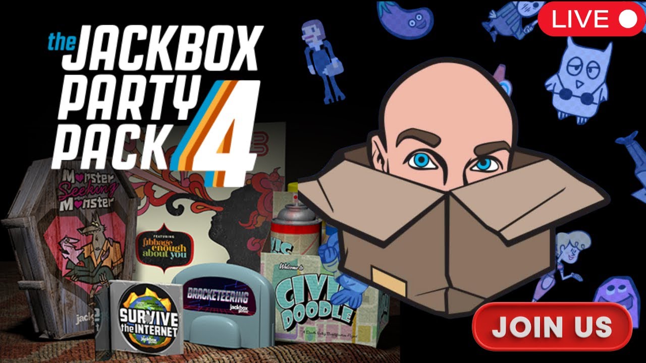 🔴 [LIVE] Jackbox Games Members Party -  Party Pack 4 - Join Us!