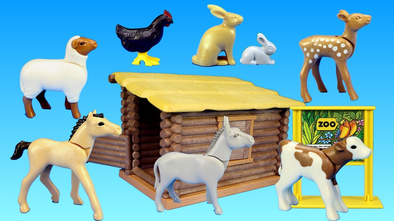 Playmobil Zoo Farm Animals Building Set - Animals for children
