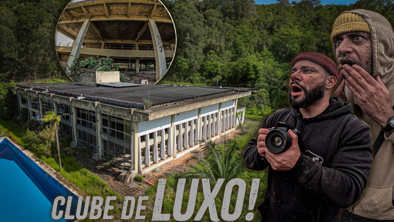 GRANDE E LUXUOSO CLUBE ABANDONADO : TIVEMOS QUE TOMAR CUIDADO A QUALQUER MOMENTO PODÍAMOS SER PEGOS!