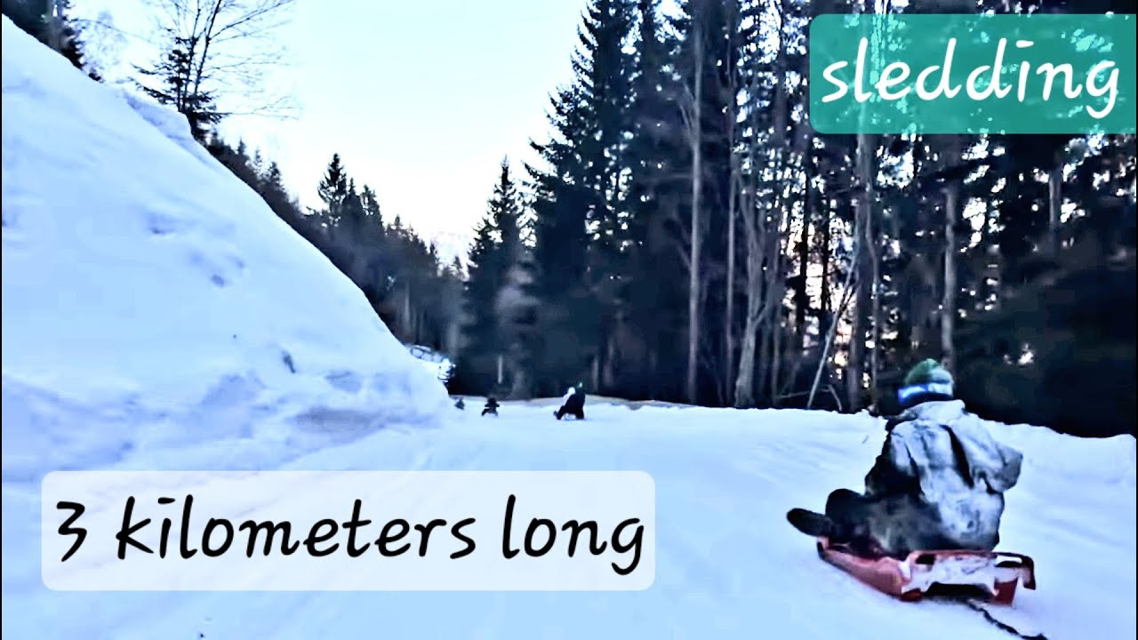 Sledding, 3-kilometre Long Toboggan Run, Semmering, Austria, 4k