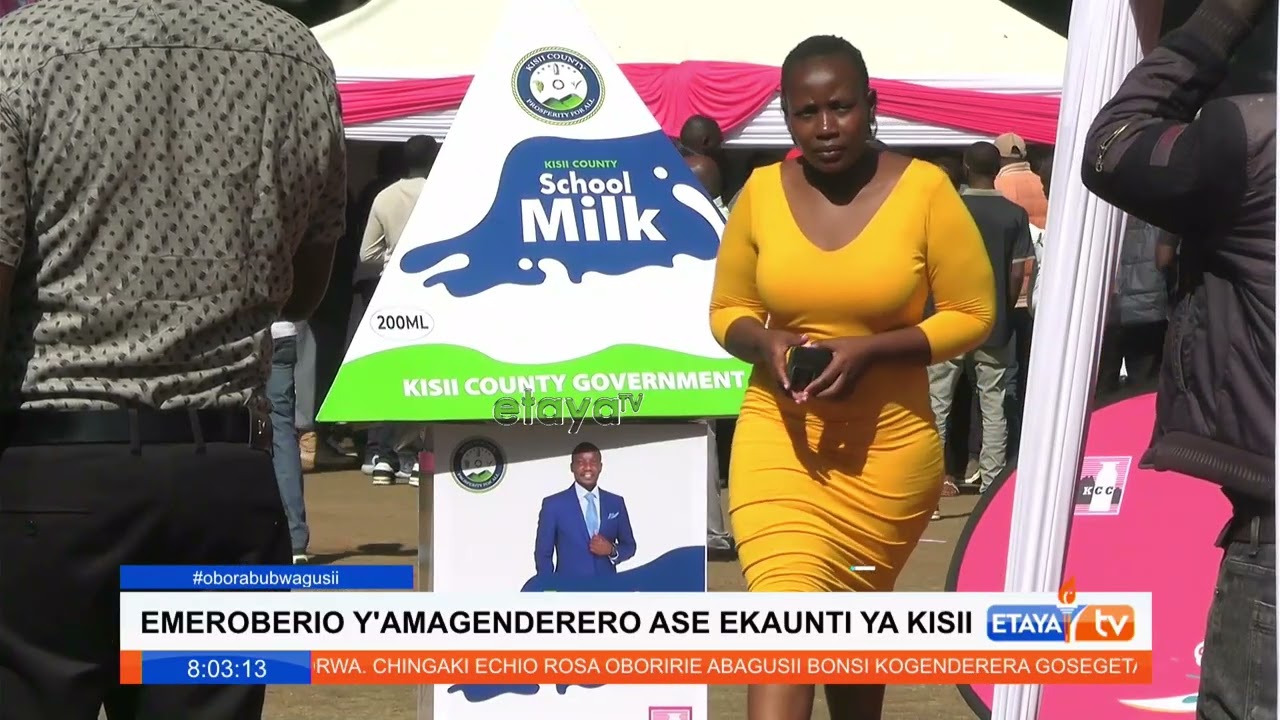 Governor Simba Arati flags off the distribution of milk to ECDE learners across the county
