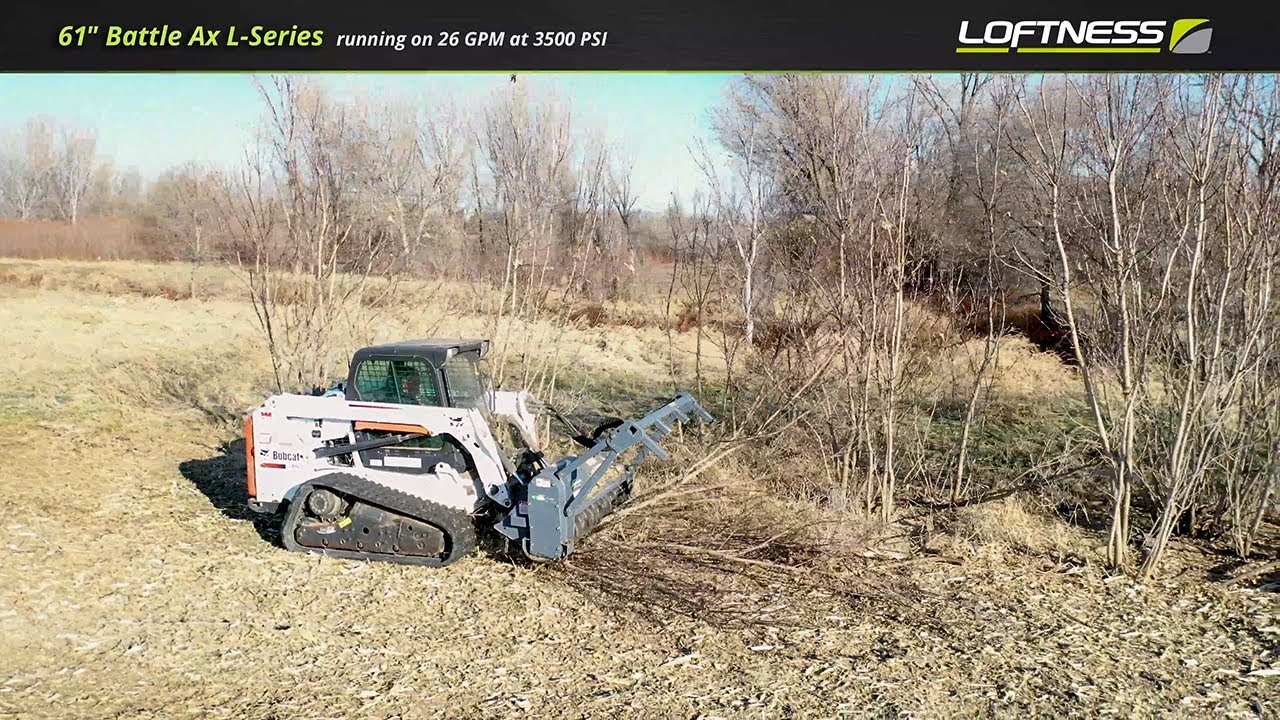 Loftness L Series Battle Ax Mulching Head for Skid Steers