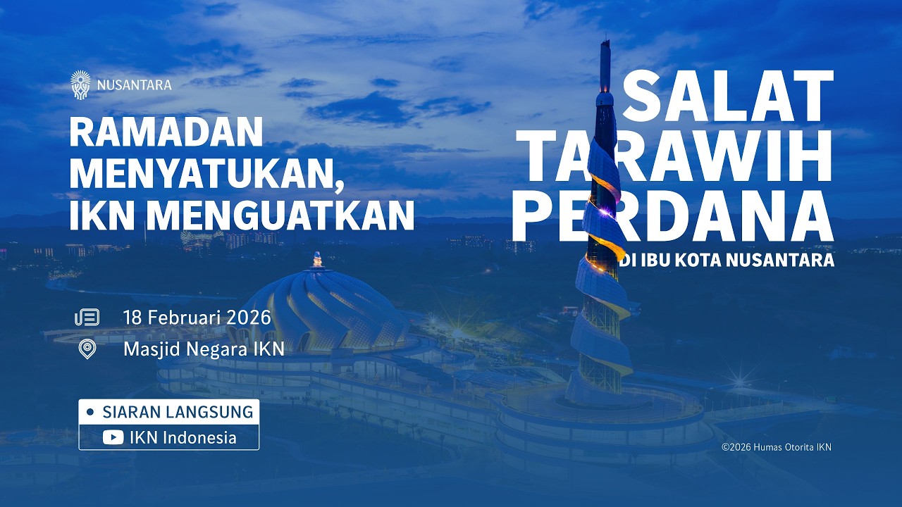 Salat Tarawih Perdana di Masjid Negara Ibu Kota Nusantara