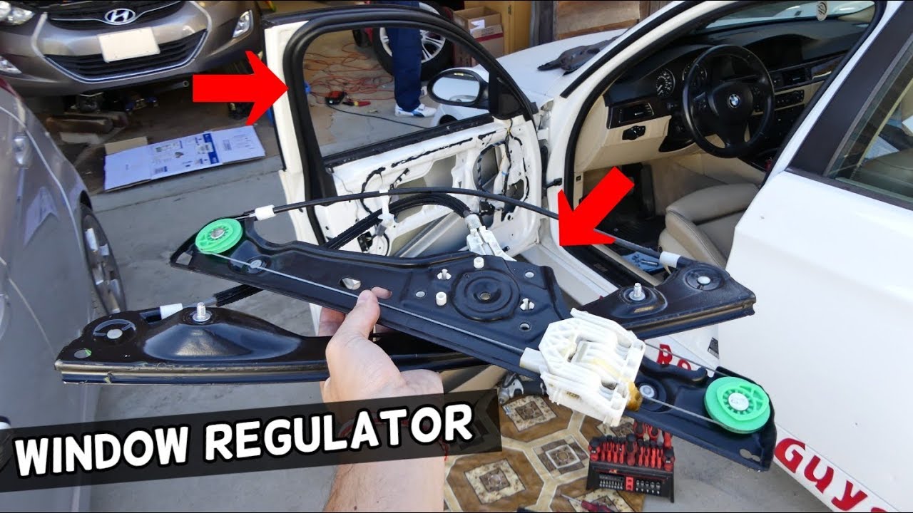 HOW TO REPLACE FRONT WINDOW REGULATOR ON BMW E90 E91 E92 E93