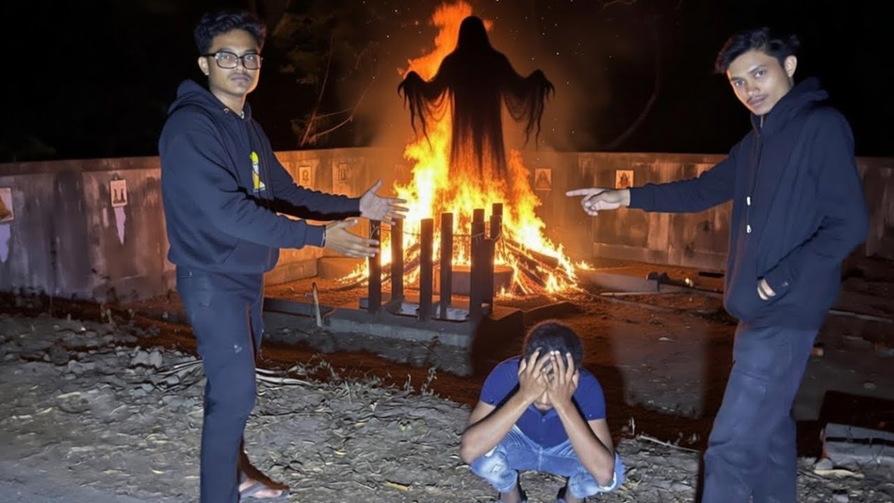 অন্ধকারে কেউ আছে 😱 *DO NOT TRY* ⚠️ #viral #horror #challenge @Kripayan_Vlog 
