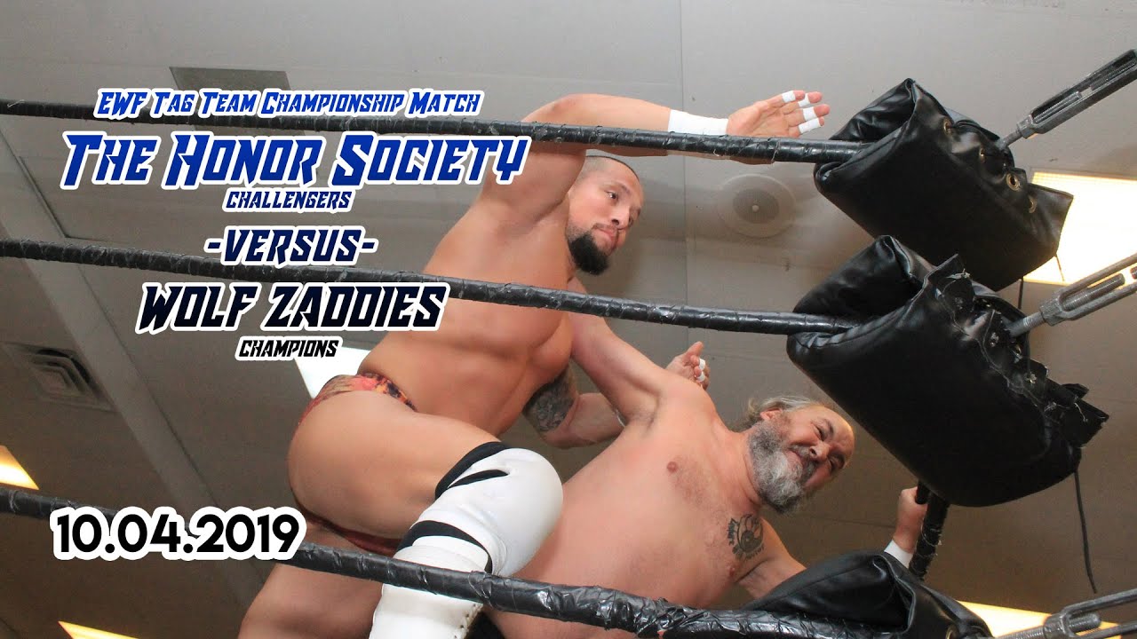 EWF Pro Wrestling Match - Honor Society vs The Wolf Zaddies