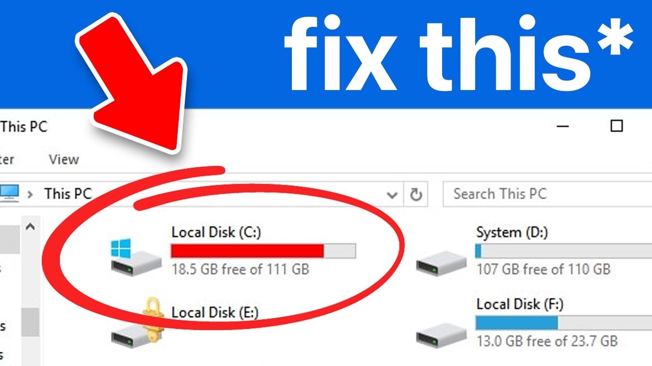 How To Fix C Drive Full For No Reason On Windows 11 (Clean C Drive)