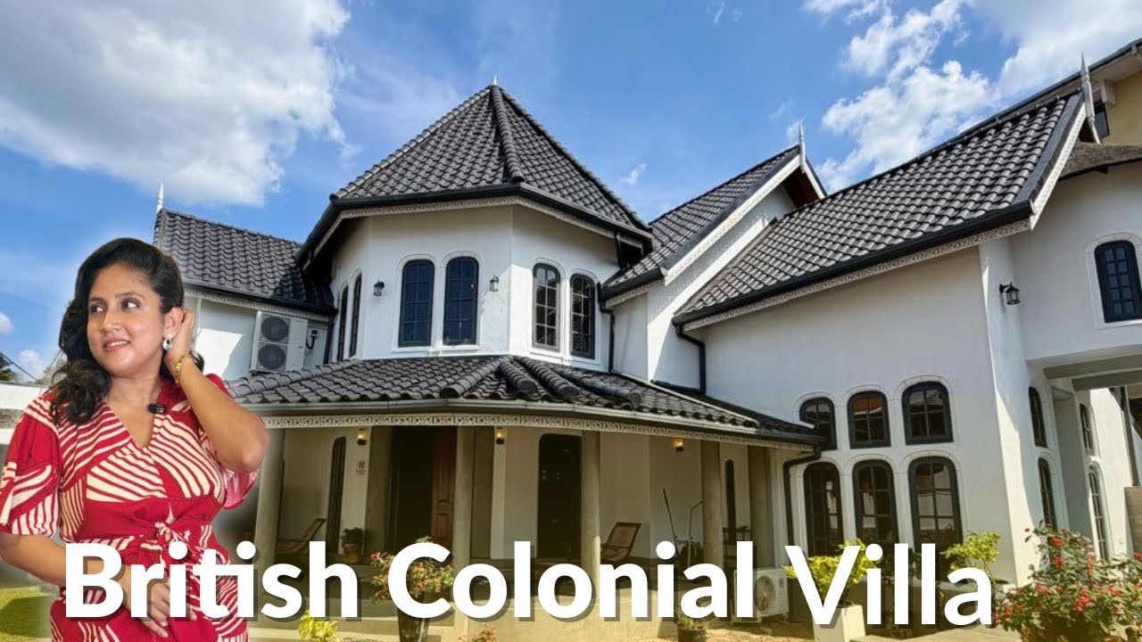 British Colonial type villa | මේක නම් සුපිරි villa එකක් | Luxury Sri Lanka