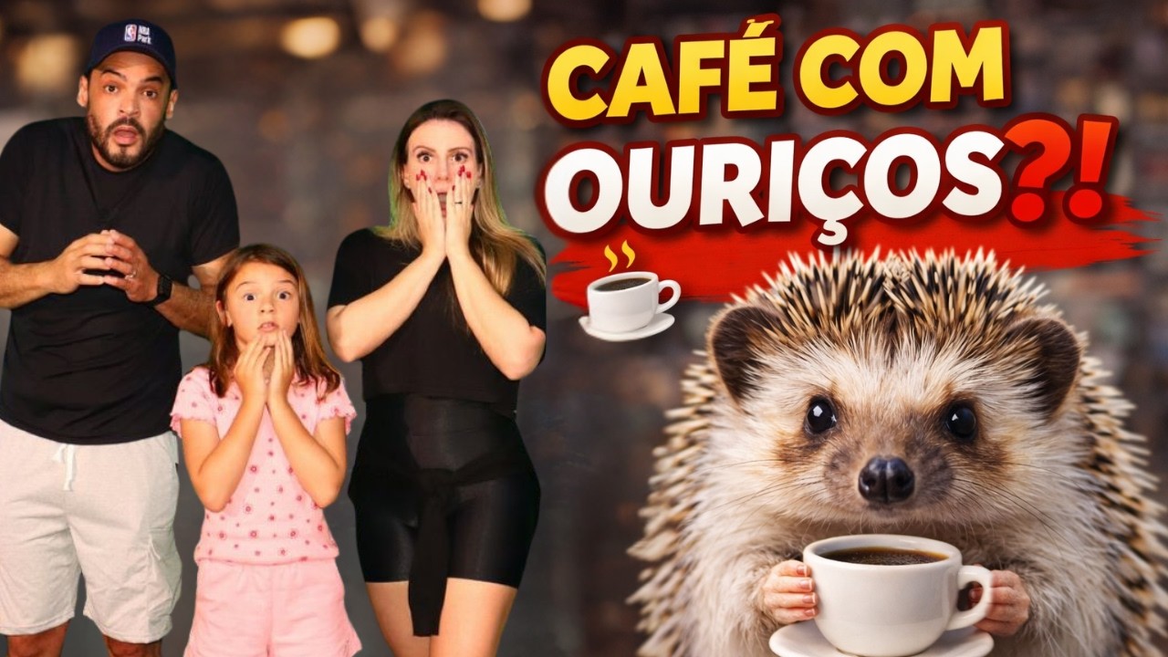 Isso existe no Japão? Tomamos café em um lugar cheio de ouriços 🦔 e  você pode interagir!