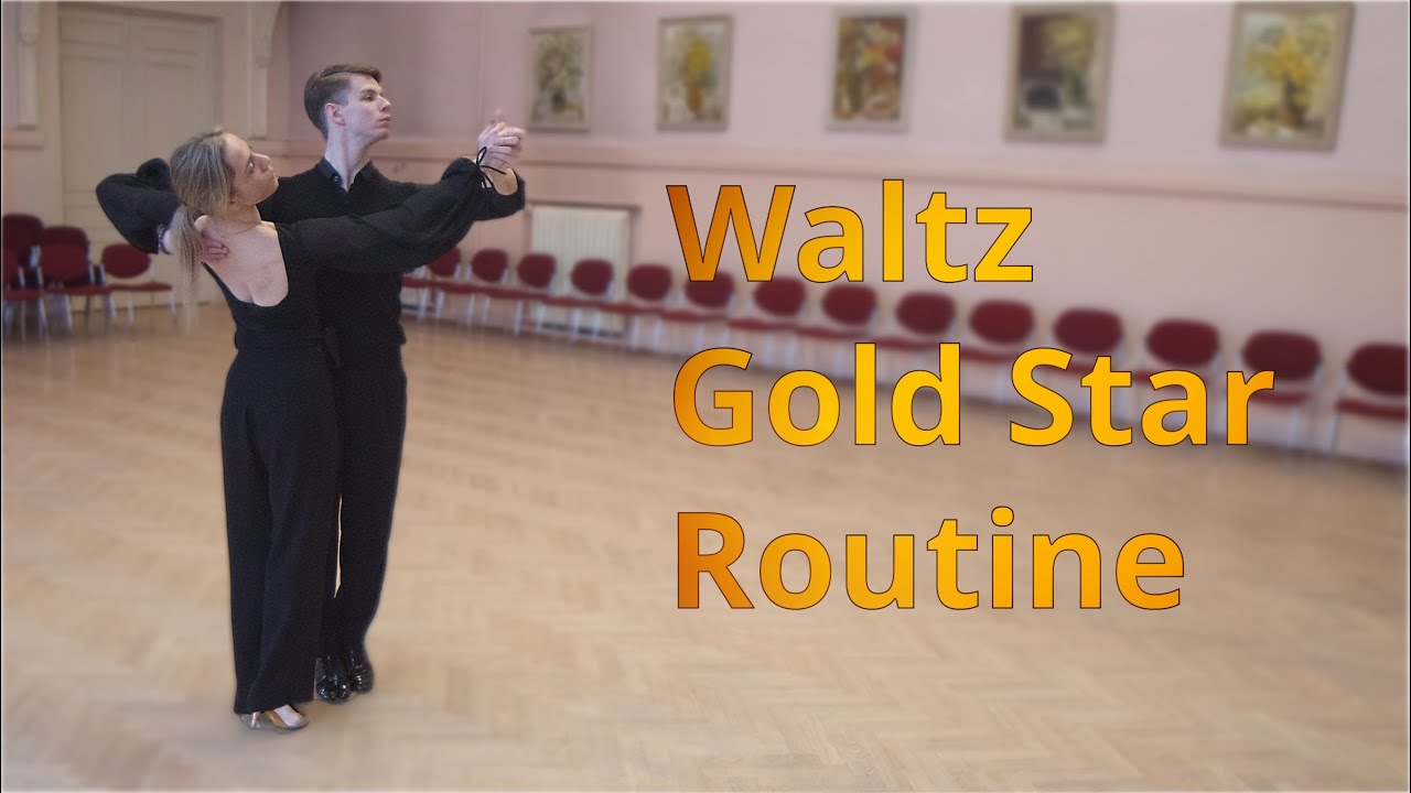 Waltz Gold Star Level Choreography | Natural Spin Turn with Hesitation, Back Whisk with Steps in PP