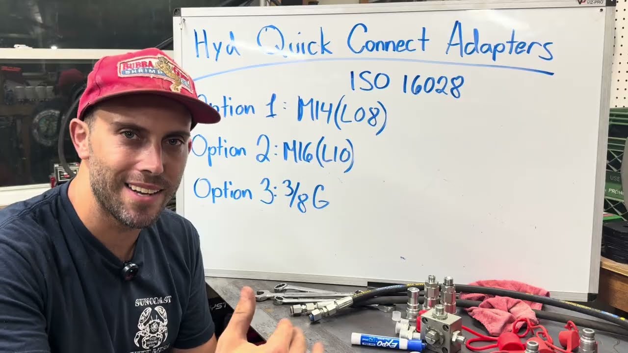 Chinese Mini Excavator: Identifying Hydraulic Quick Connect Adapters Sizes and Thread Type