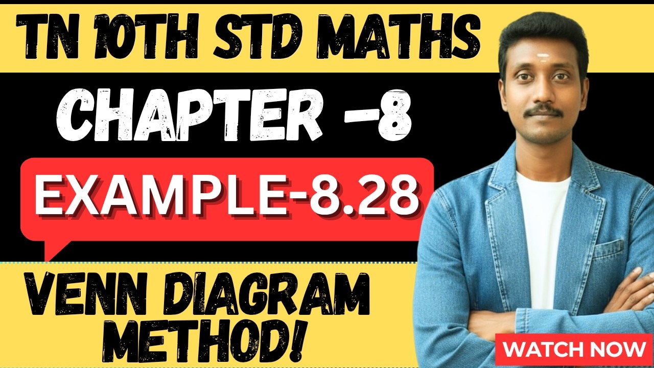 10th Maths Chapter-8 Example 8.28 Step-by-Solution in detail TN Samacheer-2025 maths mm kmr