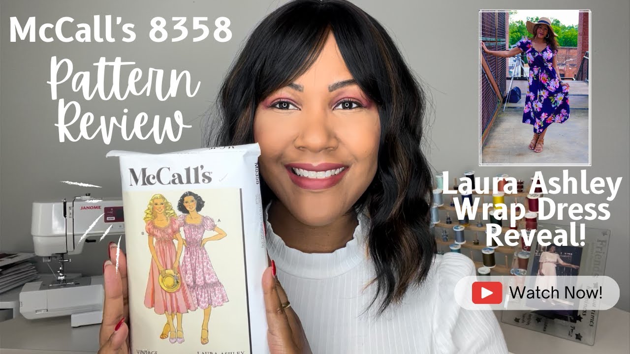 McCall's 8358 Pattern Review | Laura Ashley Wrap Dress
