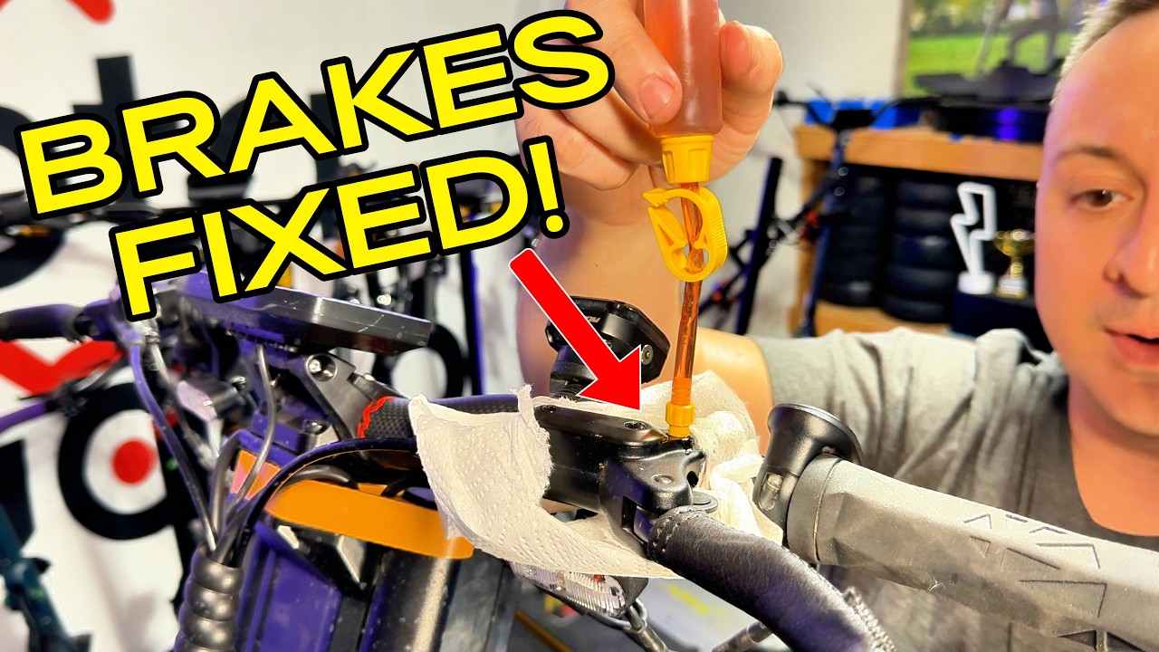 How-To Change the OIL on an Electric Scooter?! 🤔 Hydraulic Brake Bleed + Piston Clean