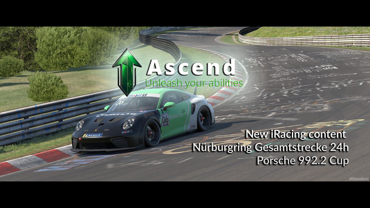 Ascend - iRacing new content - Porsche 992.2 Cup on the N&uuml;rburgring Gesamtstrecke 24h