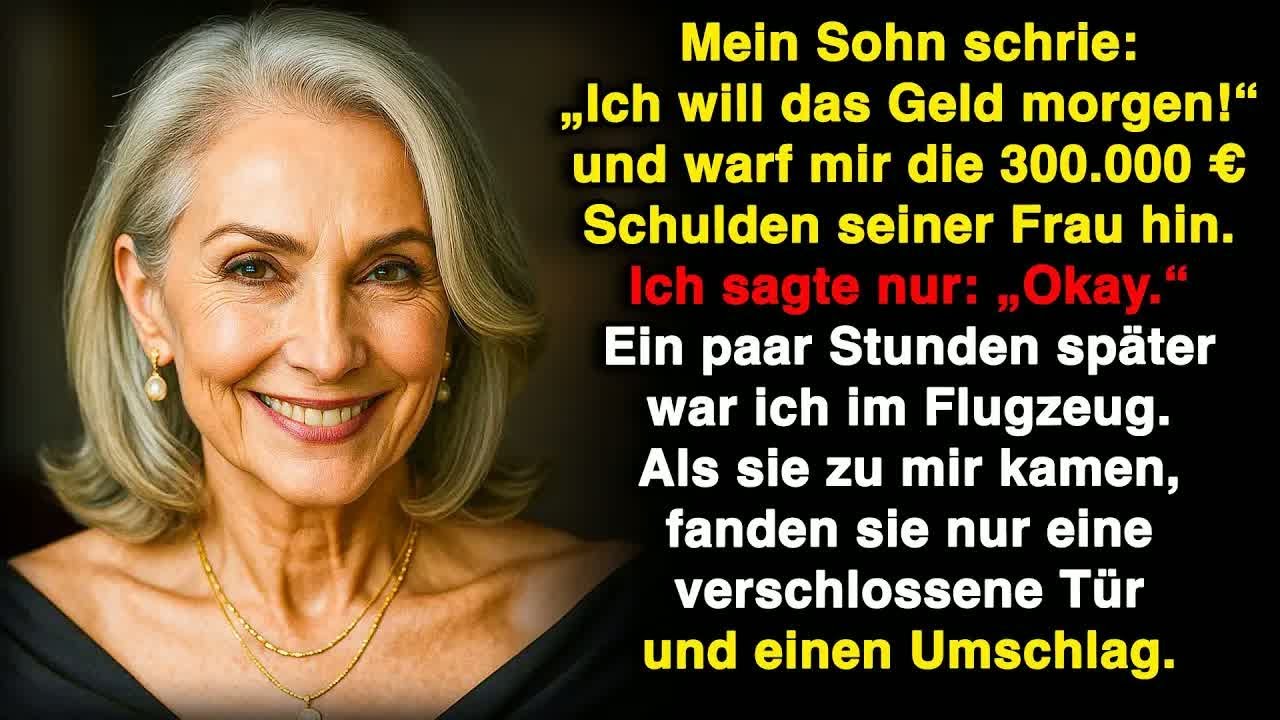 Mein Sohn wollte, dass ich 300 000 € Schulden zahle – also bin ich einfach verschwunden!