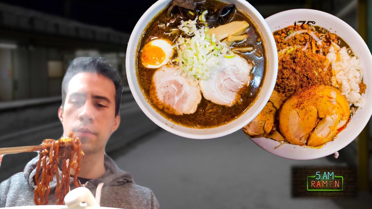 JET BLACK Ramen in Japan [Sapporo]