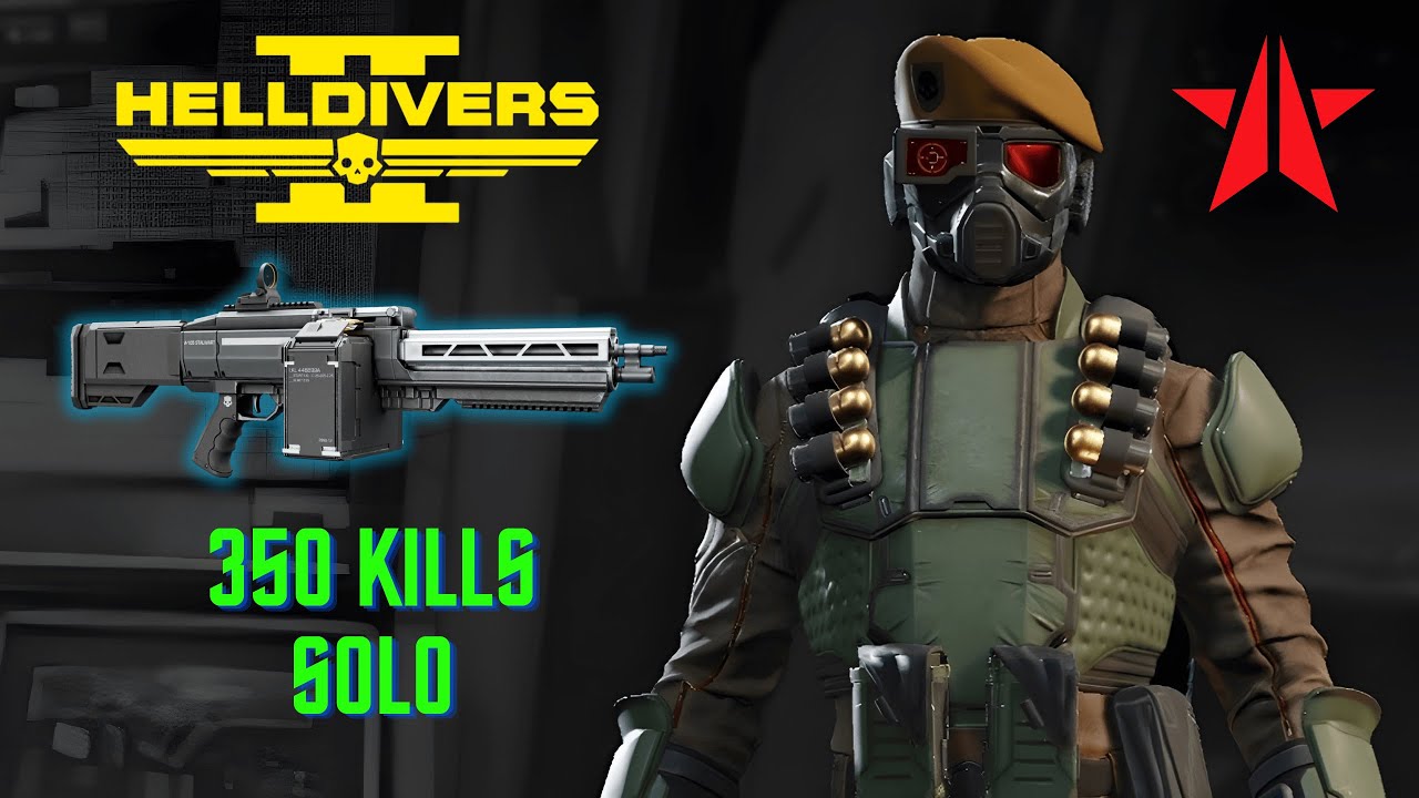 Helldivers 2: Bots Solo Max Difficulty - Stalwart & Shield Generator Pack Build (No Deaths)