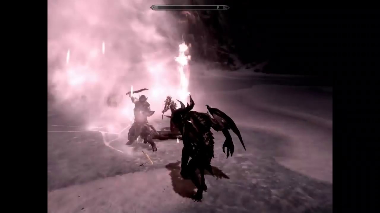 Skyrim Battles - The Ebony Warrior vs Miraak, Lord Harkon, Alduin, Ancano, & Mercer Frey.!!!