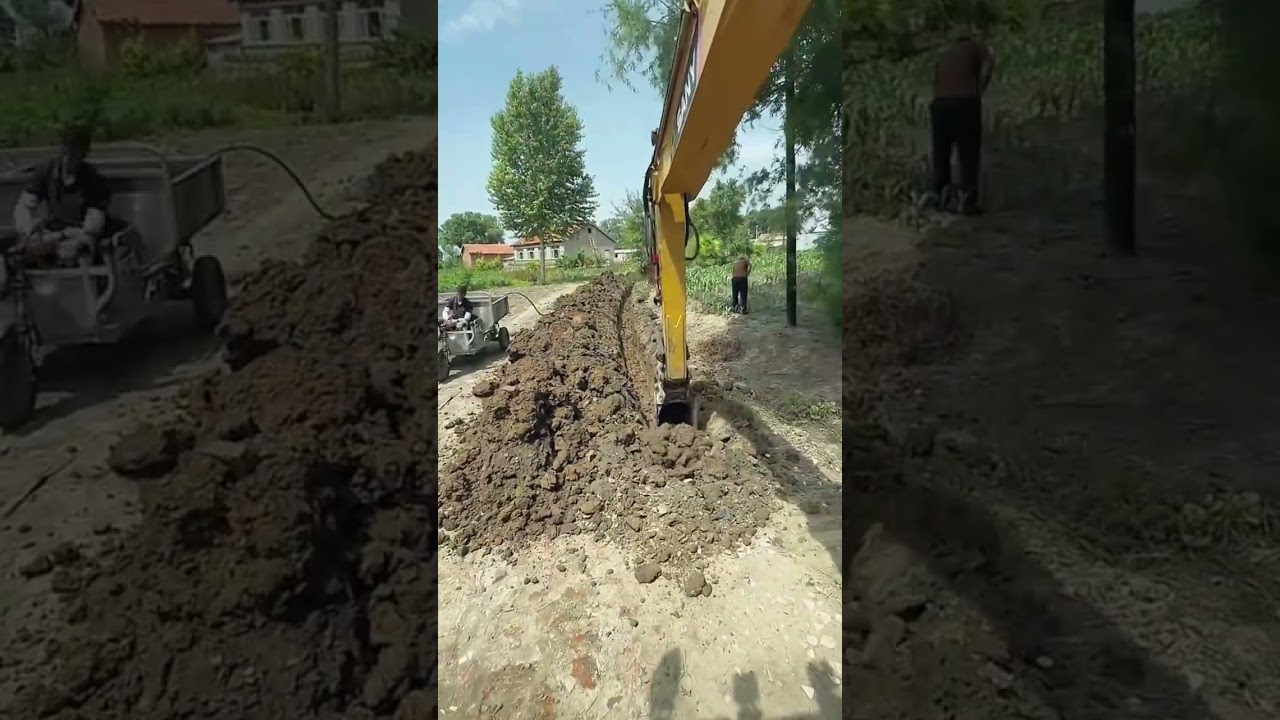 Water pipeline trench excavation process- Good tools and machinery can increase work efficiency