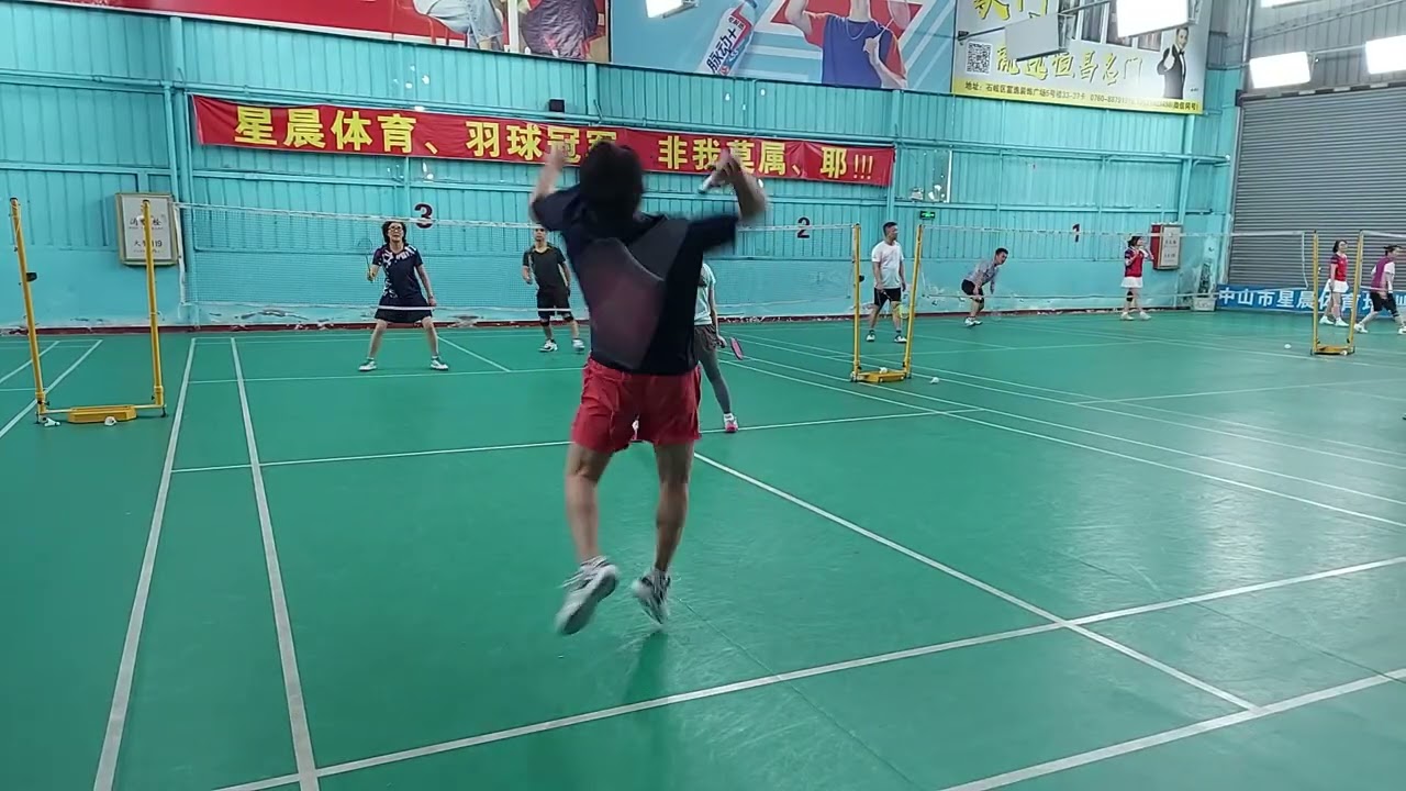 Badminton game, Zhongshan, China 3 5 26 1