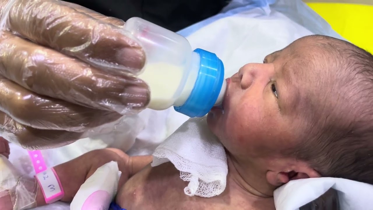 Adorable Little Baby Feeding 🍼👶 | Sweet Newborn Milk Time #CuteBaby #BabyFeeding 