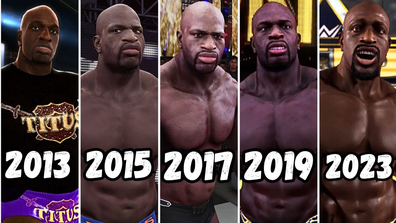 Evolution of Titus O'Neil Entrance 2013-2023 - WWE Games