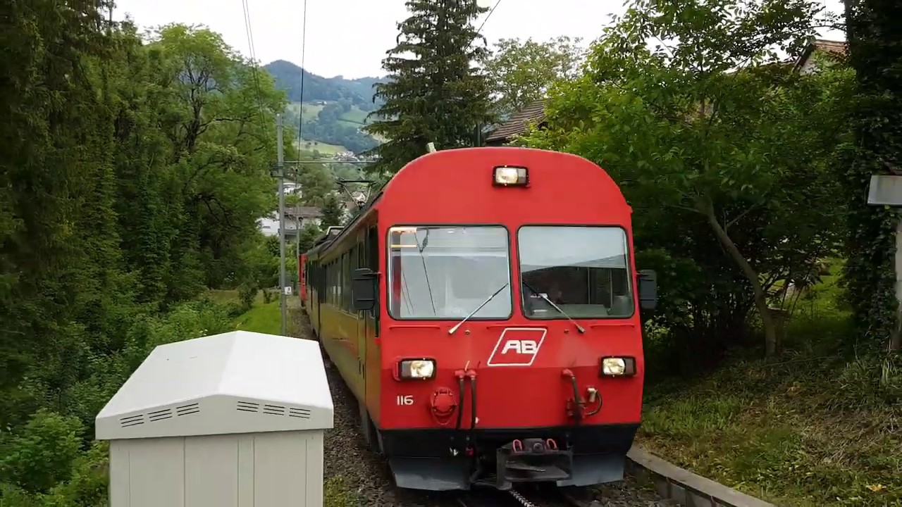 Appenzeller Bahnen - Zahnradbahnen BDeh 4/4 zwischen Altstädten, Stoss und Gais im Rheintal