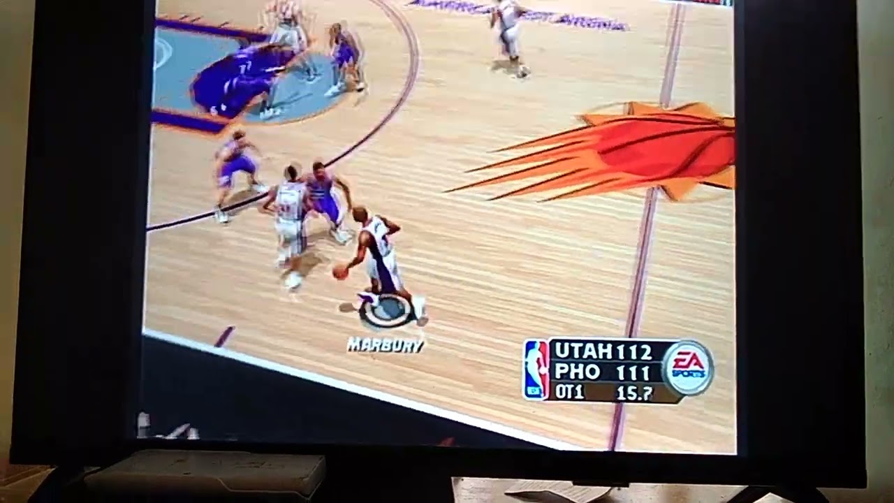 Incredible Double Overtime Finish in NBA Live 2004: Utah Jazz vs. Phoenix Suns