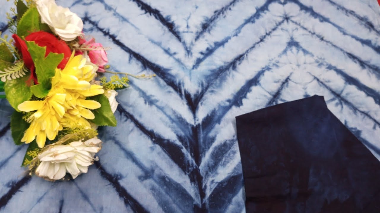 Tie Dye Zigzag Pattern/Batik Dye Techniques/টাই ডাই করার নিয়ম/বাটিক করার নিয়ম @Blockbatiktutorial