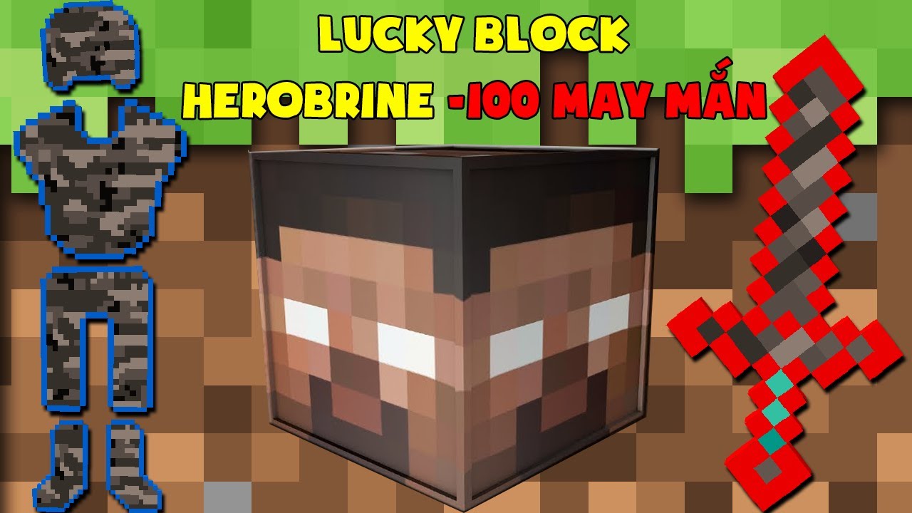 THỬ THÁCH T GAMING SỐNG SÓT VỚI HEROBRINE SIÊU ĐEN ĐỦI ** MINI GAME : HEROBRINE LUCKY BLOCK BEDWARS