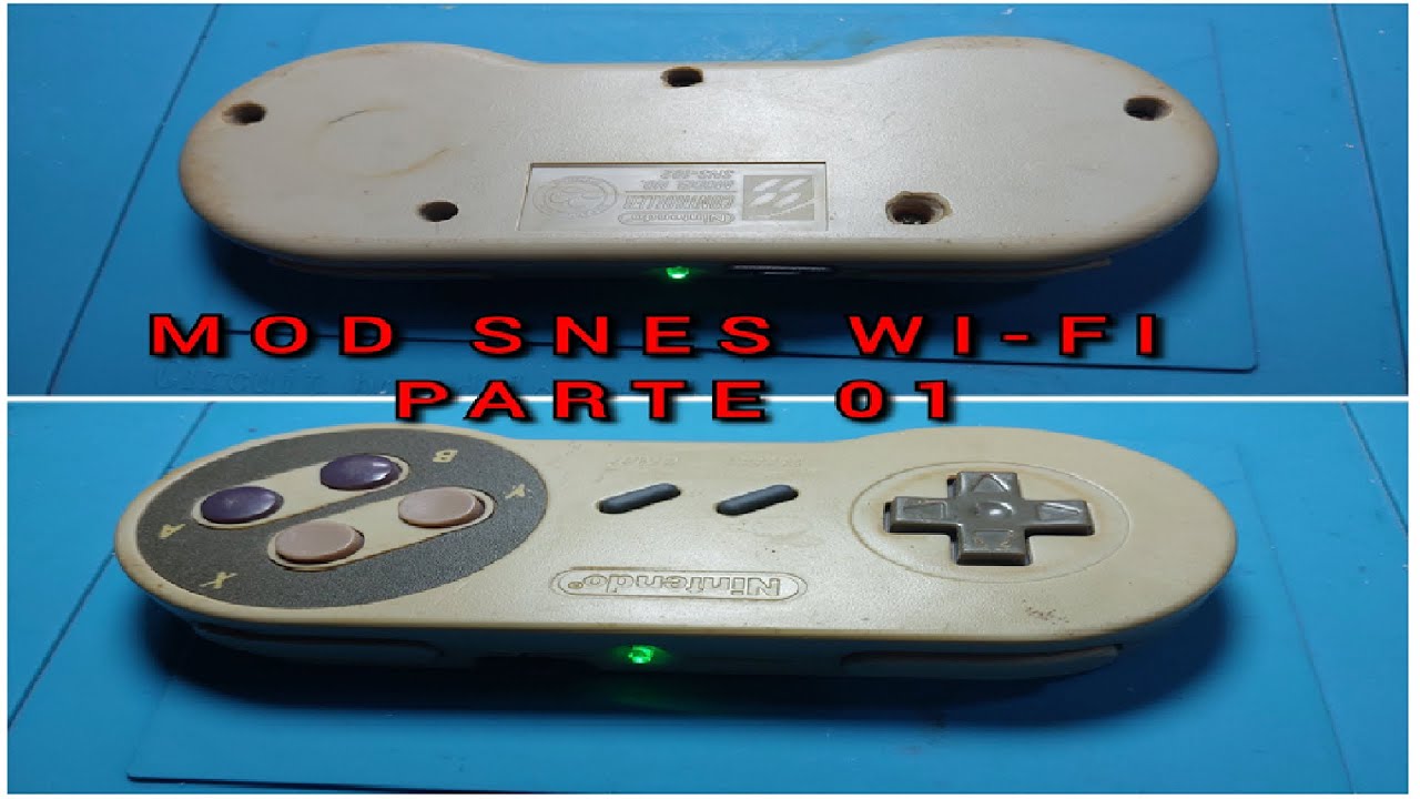 MOD ESP32  BLUE RETRO CONTROLE SE FIO SUPER NINTENDO ORIGINAL PARTE 01 OS CRÉDITOS NA DESCRIÇÃO