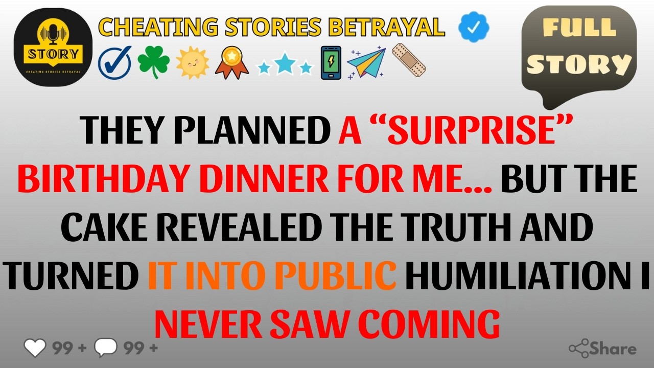 Birthday Dinner Surprise Turned Public Humiliation – The Cake Said “Oops…”