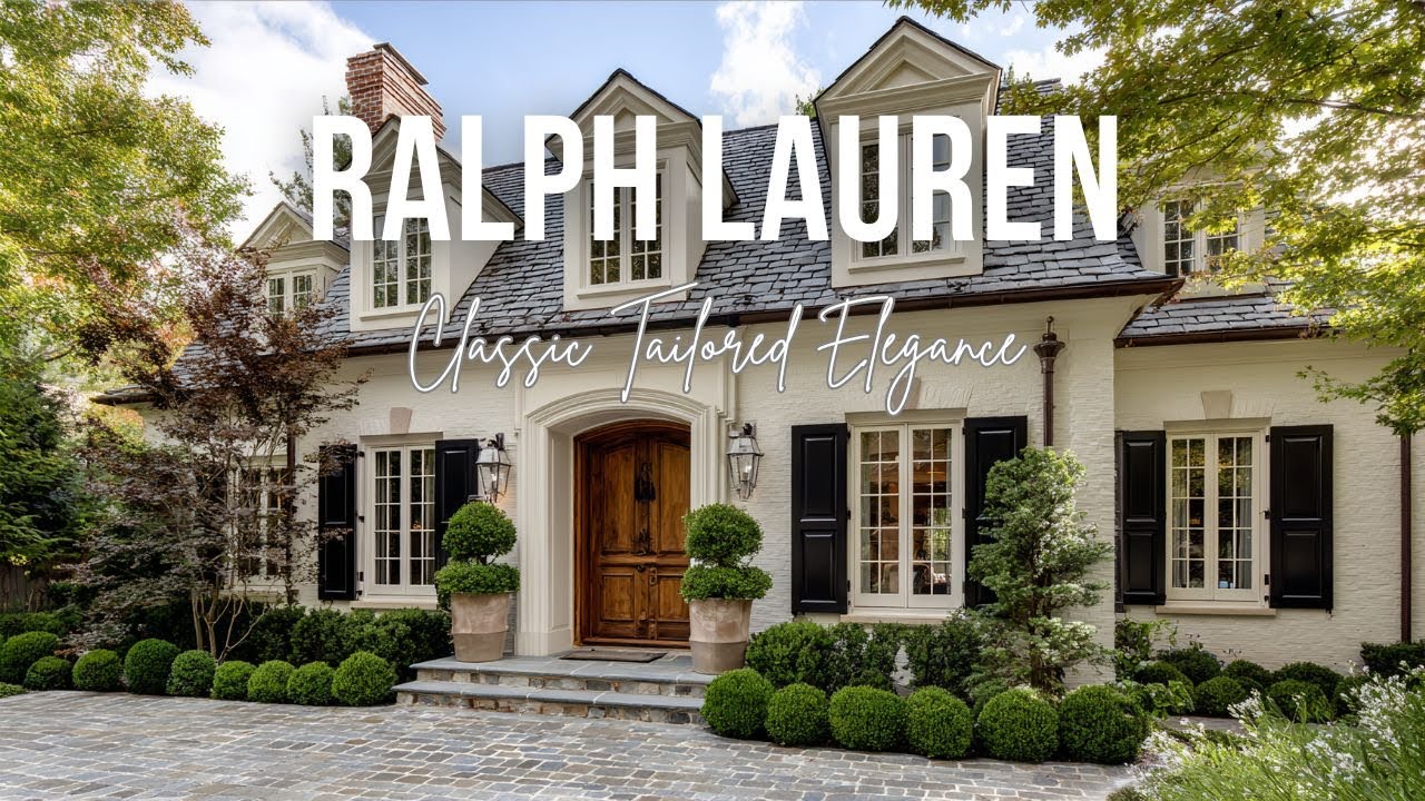 Ralph Lauren Inspired Home Decor with Classic Tailored Elegance and American Heritage