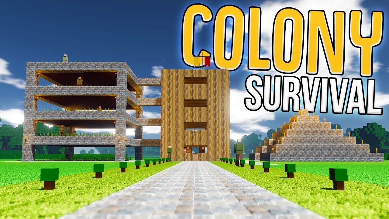 Colony Survival - The Great Science Pyramid! - A Colony Survival City! - Colony Survival Gameplay