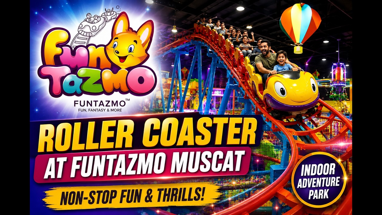 Roller Coaster at Funtazmo Muscat Oman Avenues Mall - عمان افنيوز مول,فونتازمو