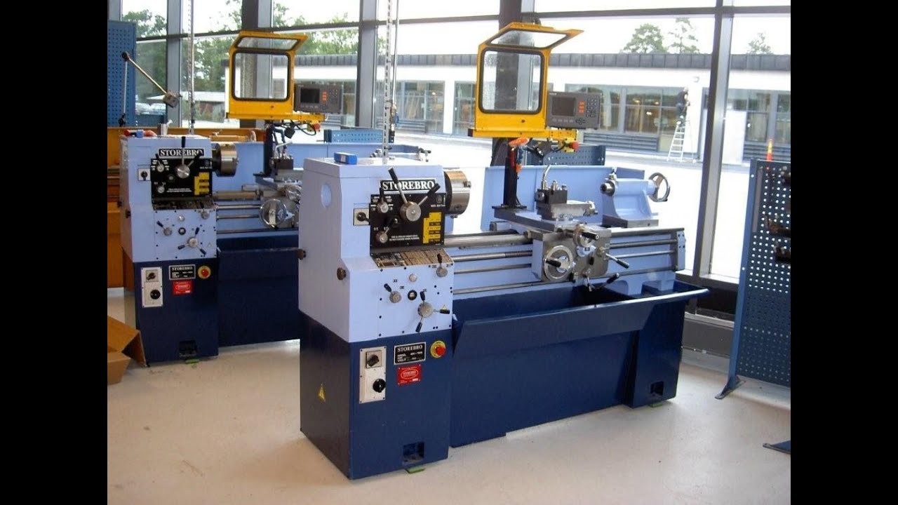Restored lathe. Storebro lathe model GK-195