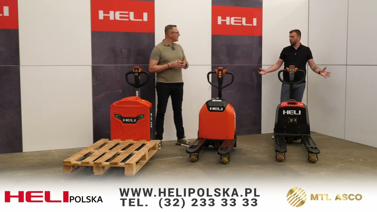 Wózki paletowe unoszące HELI o udźwigu od 1.5T do 2T – 3 generacje